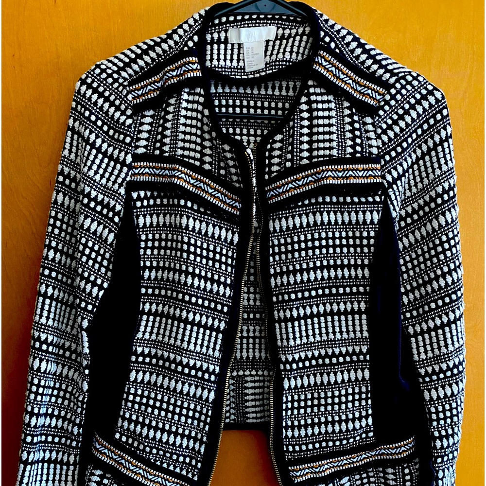 H&M Blazer Black & White